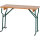 Festzeltgarnitur 110cm mit Rückenlehne 3-teilig, Tisch 50cm Breite