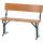 Festzeltgarnitur 110cm mit Rückenlehne 3-teilig, Tisch 50cm Breite