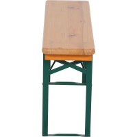Festzeltgarnitur 110cm ohne Rückenlehne 3-teilig, Tisch 50cm Breite
