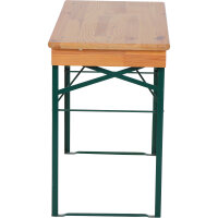 Festzeltgarnitur 110cm ohne Rückenlehne 3-teilig, Tisch 50cm Breite