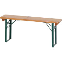 Festzeltgarnitur 110cm ohne Rückenlehne 3-teilig, Tisch 50cm Breite
