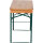 Festzeltgarnitur 110cm ohne Rückenlehne 3-teilig, Tisch 50cm Breite