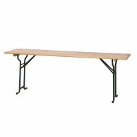 Festzeltgarnitur 220cm mit Rückenlehne 3-teilig, Tisch 60cm Breite