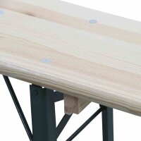Festzeltgarnitur, 220cm x 50cm x 79cm 3-teilig, Tisch 50cm Breite
