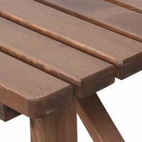 Tessin Tisch eckig 150cm x 72cm, braun Kiefernholz