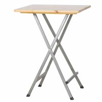 Stehtisch 80cm x 80cm Kiefernholz eckig klappbar...
