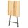 Stehtisch 80cm x 80cm Kiefernholz eckig klappbar Stahlgestell Party Stehtisch