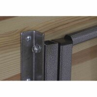 Stehtisch 120cm x 80cm Kiefernholz eckig klappbar Stahlgestell Party Stehtisch
