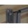 Stehtisch 120cm x 80cm Kiefernholz eckig klappbar Stahlgestell Party Stehtisch
