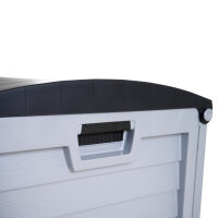 Kissenbox Jumbo XXL silber/schwarz, Kunststoff