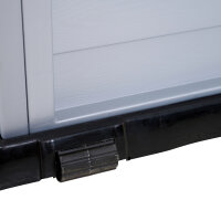 Kissenbox Jumbo XXL silber/schwarz, Kunststoff