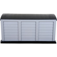 Kissenbox Jumbo XXL silber/schwarz, Kunststoff