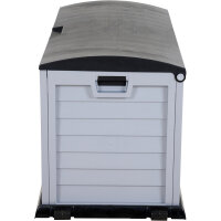 Kissenbox Jumbo XXL silber/schwarz, Kunststoff