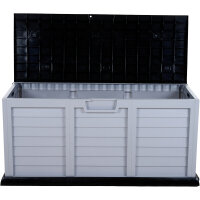 Kissenbox Jumbo XXL silber/schwarz, Kunststoff