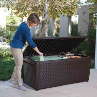 Kissenbox Rattanoptik Sumatra, mocca ca. 145x73x64 cm,...