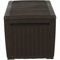 Kissenbox Rattanoptik Sumatra, mocca ca. 145x73x64 cm, Kunststoffgeflecht