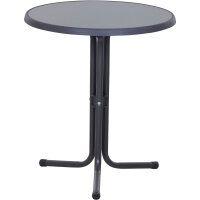 Bistrotisch Ø60cm, anthrazit 3-Bein-Gestell, Platte Punti