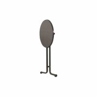 Stehtisch Ø70cm x 110cm, grau, klappbar Stahlrohrgestell