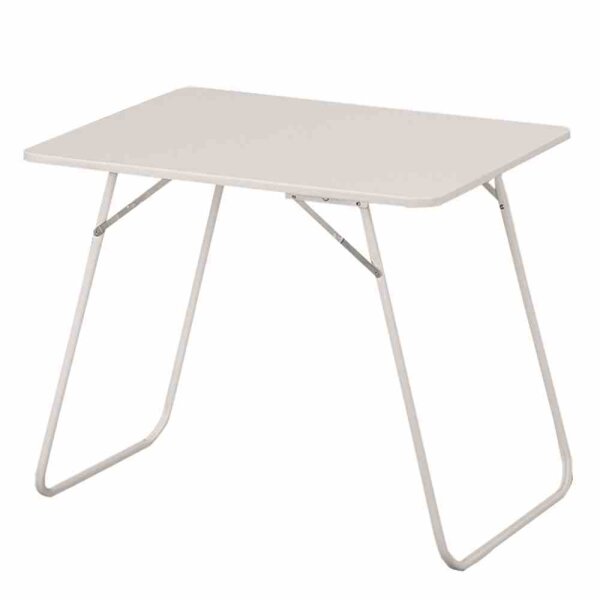 Campingtisch 60cm x 80cm, weiß mit U-Bügelgestell