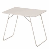 Campingtisch 60cm x 80cm, weiß mit U-Bügelgestell