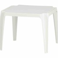Kindertisch, 50cm x 50cm, weiß Vollkunststoff,...