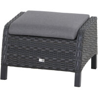 Solea Lounge Hocker matt anthrazit / night-blue Gestell...