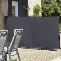 Ben Sichtschutz 150cm x 280cm, anthrazit Gestell aus Stahl, anthrazit, Bezug aus Polyester, 250g/m² in anthrazit