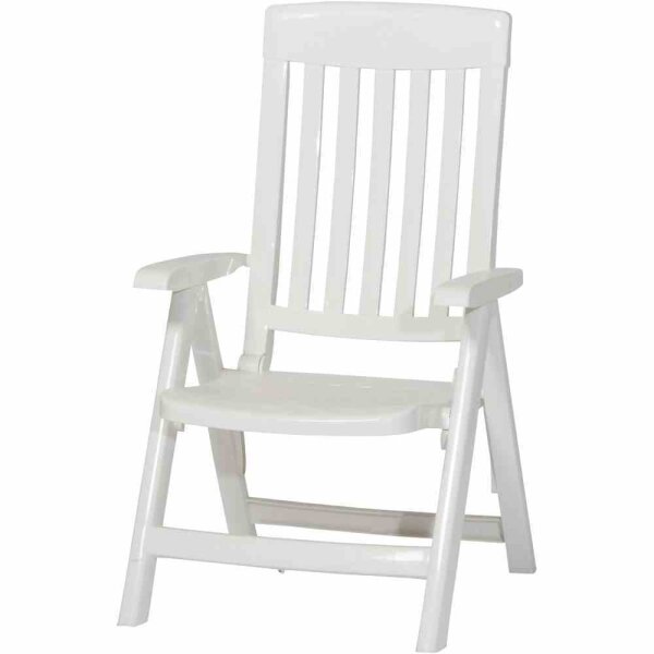 Palma Klappsessel, weiß Vollkunststoff 740/W
