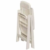 Palma Klappsessel, weiß Vollkunststoff 740/W