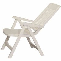 Palma Klappsessel, weiß Vollkunststoff 740/W