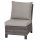 Corido Modul Mitte Gestell Alu matt-anthrazit, Gardino®-Geflecht charcoal grey, mit Sitz- u. Rückenkissen taupe meliert