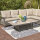 Corido Modul Mitte Gestell Alu matt-anthrazit, Gardino®-Geflecht charcoal grey, mit Sitz- u. Rückenkissen taupe meliert