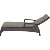 Corido Liege matt anthrazit / charcoal grey Gestell Aluminium, Fläche Gardino®-Geflecht, inkl. Auflage taupe-meliert