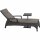 Corido Liege matt anthrazit / charcoal grey Gestell Aluminium, Fläche Gardino®-Geflecht, inkl. Auflage taupe-meliert