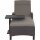Corido Liege matt anthrazit / charcoal grey Gestell Aluminium, Fläche Gardino®-Geflecht, inkl. Auflage taupe-meliert