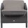 Corido Liege matt anthrazit / charcoal grey Gestell Aluminium, Fläche Gardino®-Geflecht, inkl. Auflage taupe-meliert