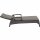 Corido Liege matt anthrazit / charcoal grey Gestell Aluminium, Fläche Gardino®-Geflecht, inkl. Auflage taupe-meliert
