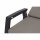Corido Lounge 3er Sofa Gestell Alu matt-anthrazit, Gardino®-Geflecht charcoal grey, mit Sitz- u. Rückenkissen taupe meliert
