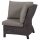 Corido Modul Ecke Gestell Alu matt-anthrazit, Gardino®-Geflecht charcoal grey, mit Sitz- u. Rückenkissen taupe meliert