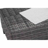 Corido Loungehocker Gestell Alu matt-anthrazit, Gardino®-Geflecht charcoal grey, mit Sitz- u. Rückenkissen taupe meliert