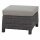 Corido Loungehocker Gestell Alu matt-anthrazit, Gardino®-Geflecht charcoal grey, mit Sitz- u. Rückenkissen taupe meliert