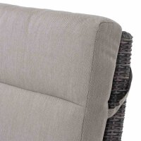 Corido Loungesessel Gestell Alu matt-anthrazit, Gardino®-Geflecht charcoal grey, mit Sitz- u. Rückenkissen taupe meliert