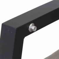 Corido Loungesessel Gestell Alu matt-anthrazit, Gardino®-Geflecht charcoal grey, mit Sitz- u. Rückenkissen taupe meliert