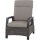 Corido Loungesessel Gestell Alu matt-anthrazit, Gardino®-Geflecht charcoal grey, mit Sitz- u. Rückenkissen taupe meliert