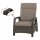 Corido Loungesessel Gestell Alu matt-anthrazit, Gardino®-Geflecht charcoal grey, mit Sitz- u. Rückenkissen taupe meliert