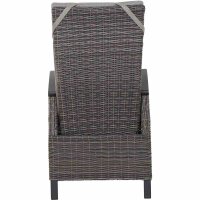 Corido Dining Move Sessel Gestell Alu matt-anthrazit, Gardino®-Geflecht charcoal grey, mit Sitz- u. Rückenkissen taupe meliert