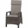 Corido Dining Move Sessel Gestell Alu matt-anthrazit, Gardino®-Geflecht charcoal grey, mit Sitz- u. Rückenkissen taupe meliert