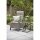 Corido Dining Move Sessel Gestell Alu matt-anthrazit, Gardino®-Geflecht charcoal grey, mit Sitz- u. Rückenkissen taupe meliert