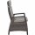 Corido Dining Move Sessel Gestell Alu matt-anthrazit, Gardino®-Geflecht charcoal grey, mit Sitz- u. Rückenkissen taupe meliert