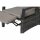 Corido Relax Loungesessel Gestell Alu matt-anthrazit, Gardino®-Geflecht charcoal grey, mit Sitz- u. Rückenkissen taupe meliert